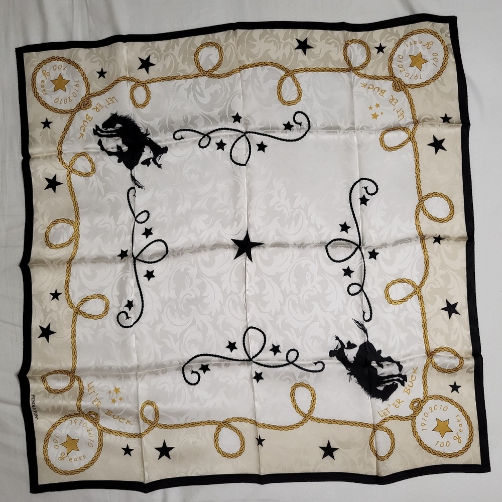 Cream silk scarf